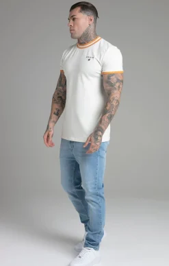 Ecru Ringer T-Shirt