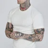 Ecru Roll Sleeve T-Shirt