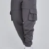 Grey Cargo Joggers