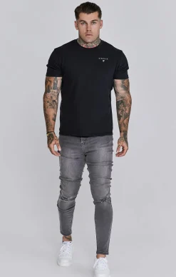 Grey Distressed Skinny Jeans