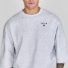 Grey Marl Cut Off Sweater