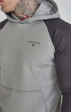 Grey Marl Muscle Fit Hoodie