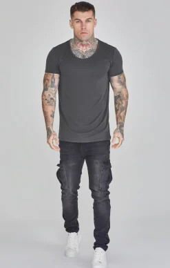 Grey Muscle Fit T-Shirt