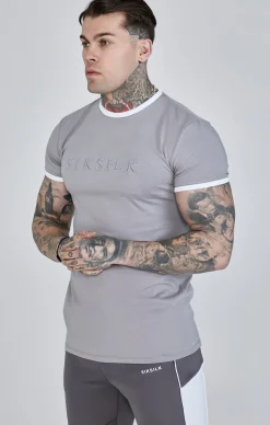 Grey Ringer T-Shirt