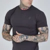 Grey Roll Sleeve T-Shirt