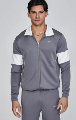 Grey Track Top