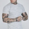 Light Grey Rib Knit T-Shirt