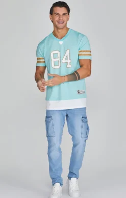 Mid Blue Cargo Jeans