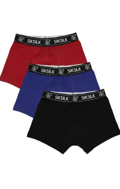Multi 3Pk Boxer - Black, Navy, Burgundy
