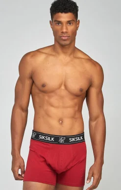 Multi 3Pk Boxer - Black, Navy, Burgundy