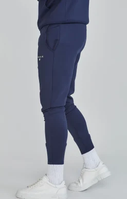 Navy Essentials Poly Joggers