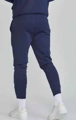 Navy Essentials Poly Joggers