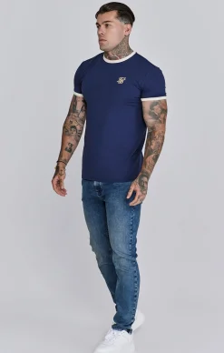 Navy Ringer T-Shirt