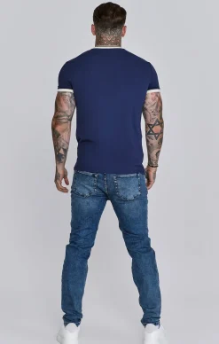 Navy Ringer T-Shirt