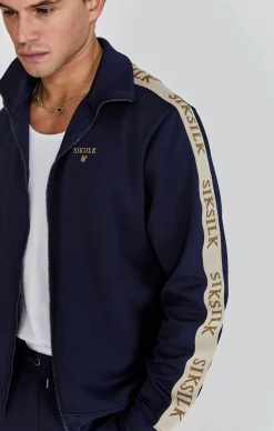 Navy Track Top