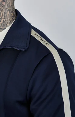 Navy Track Top