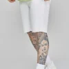 White Denim Shorts