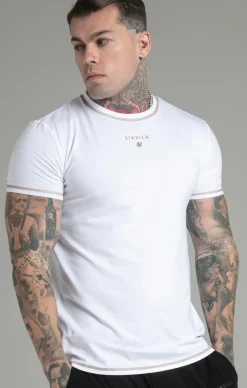 White Muscle Fit T-Shirt