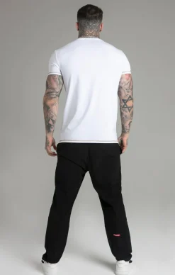 White Muscle Fit T-Shirt