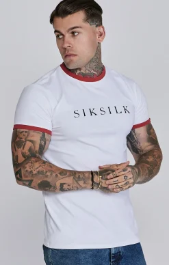 White Red Ringer T-Shirt